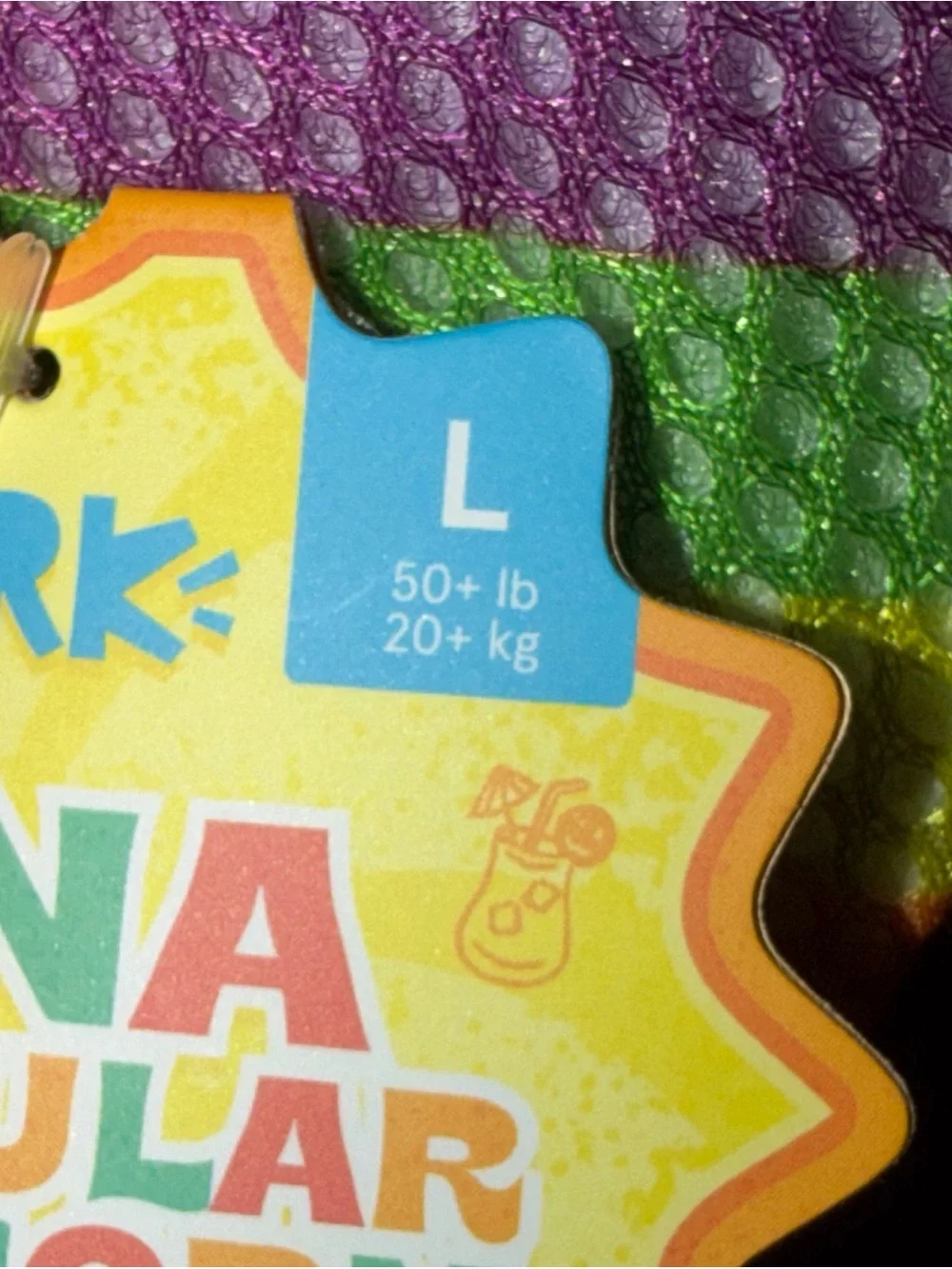 TINA TUBULAR UNICORN DOG TOY Squeak Plush LARGE New With Tags rainbow Squeaky Lg